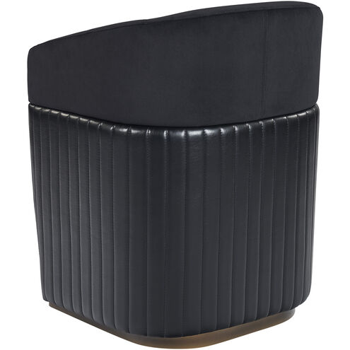 Genval Abbington Black / Cantina Black Wheeled Lounge Chair, Wheeled